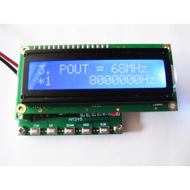 DDS new square wave pulse signal generator signal source frequency range 1kHz ~ 68MHz