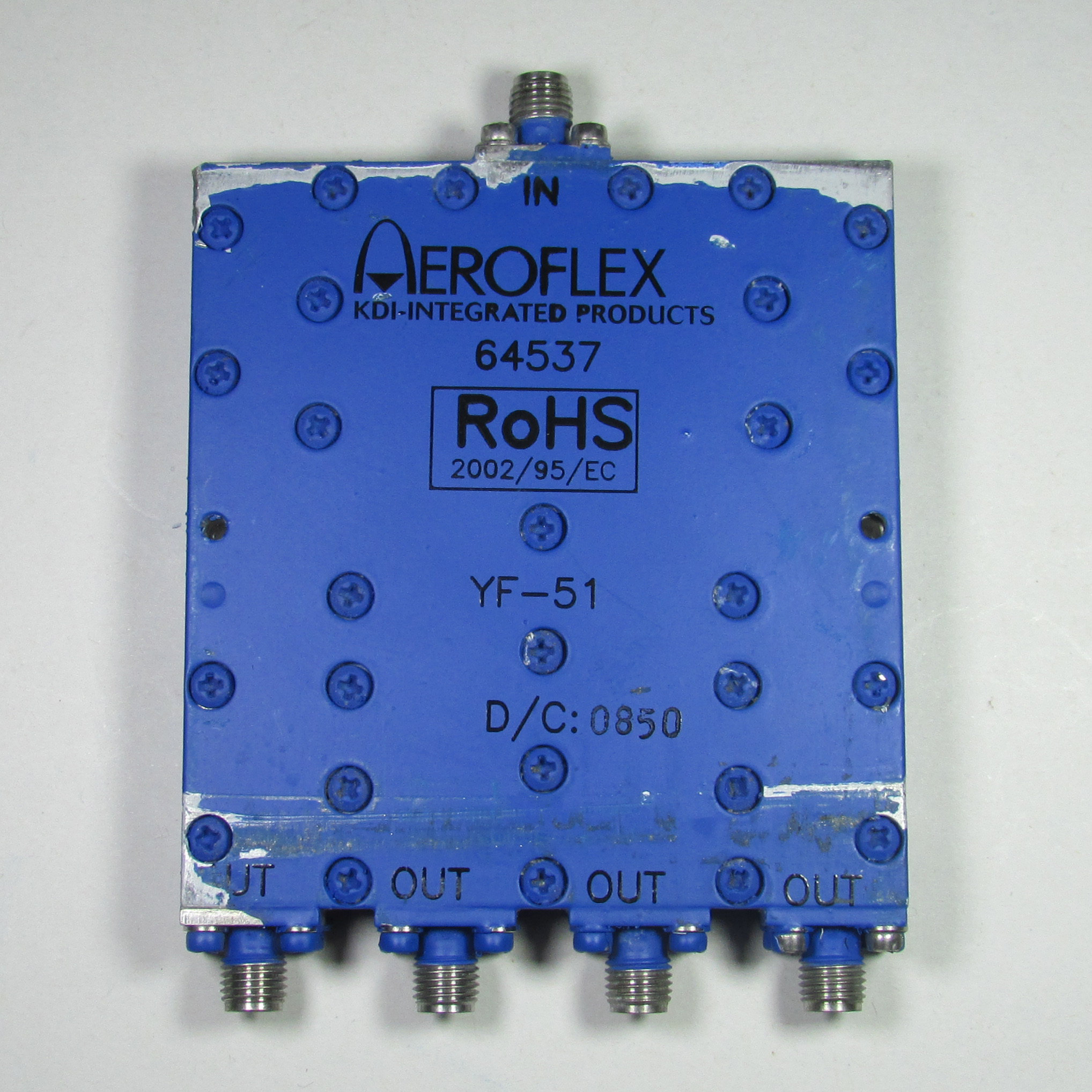 AEROFLEX YF-51 0.5-2GHz SMA One Point Four Power Divider