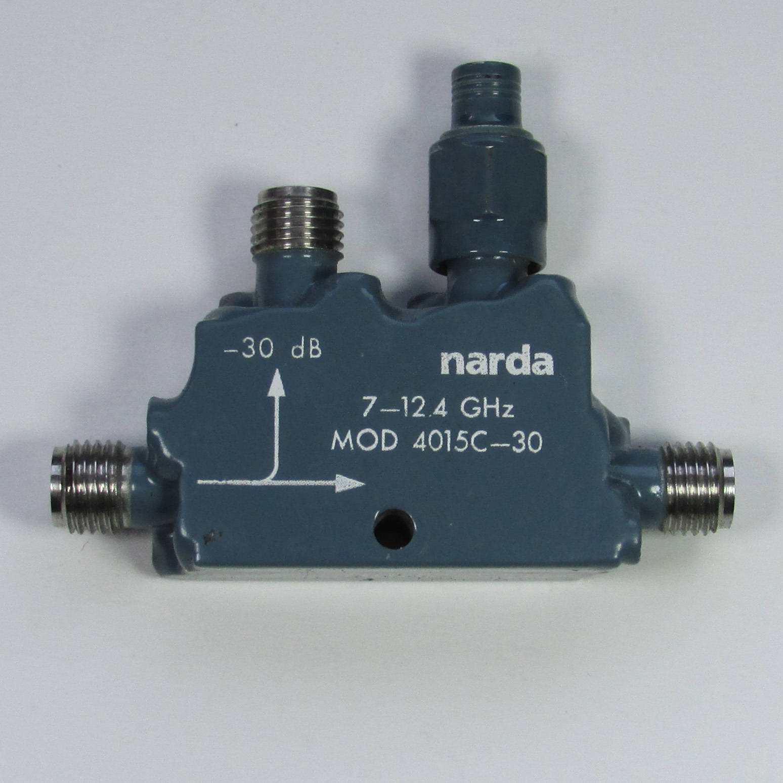narda 4015C-30 7-12.4GHz 30dB SMA RF microwave directional coupler