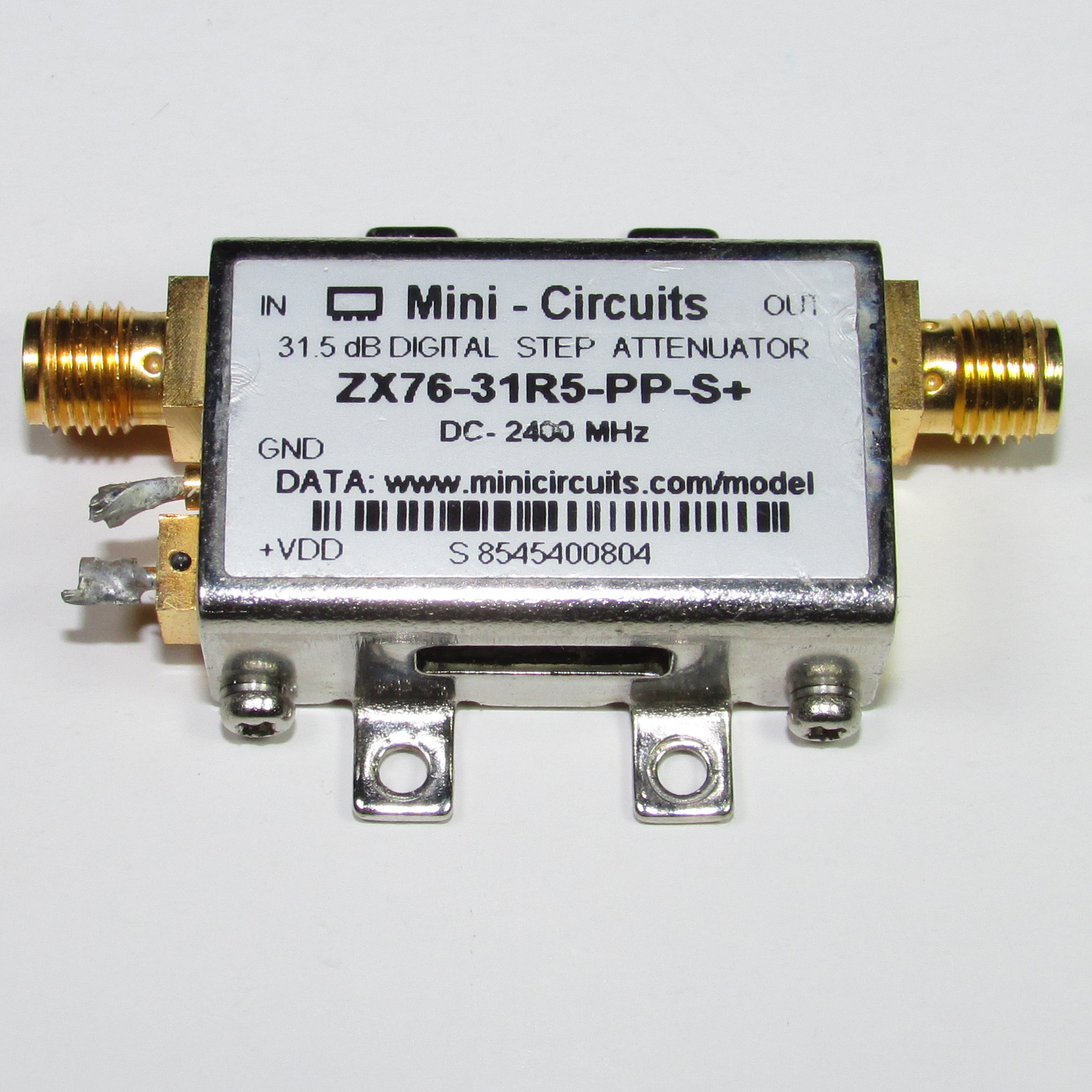 Mini-Circuits ZX76-31R5-PP-S + DC-2400MHz SMA RF Step Attenuator