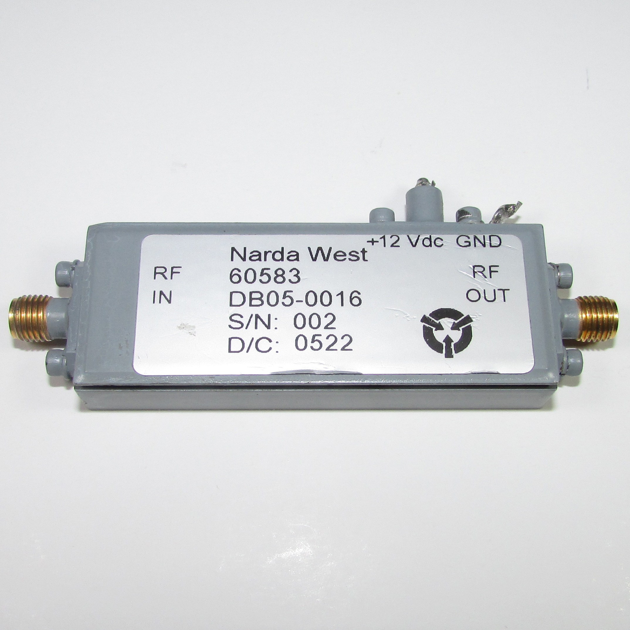 USA Narda West DB05-0016 20-30GHz 45dB 22dBm microwave power amplifier