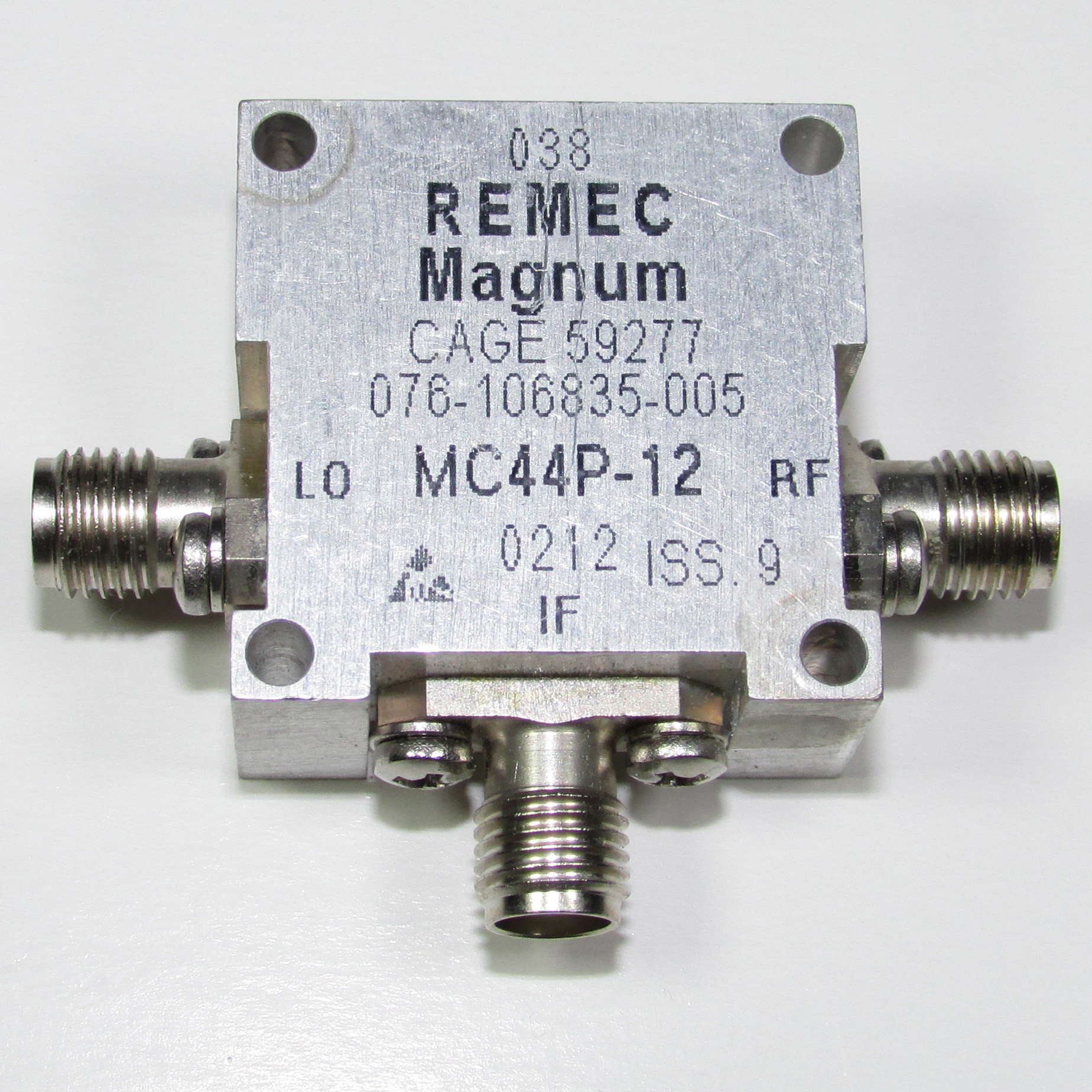 American MAGNUM MC44P-12 4-12GHz SMA RF microwave coaxial double balance mixer