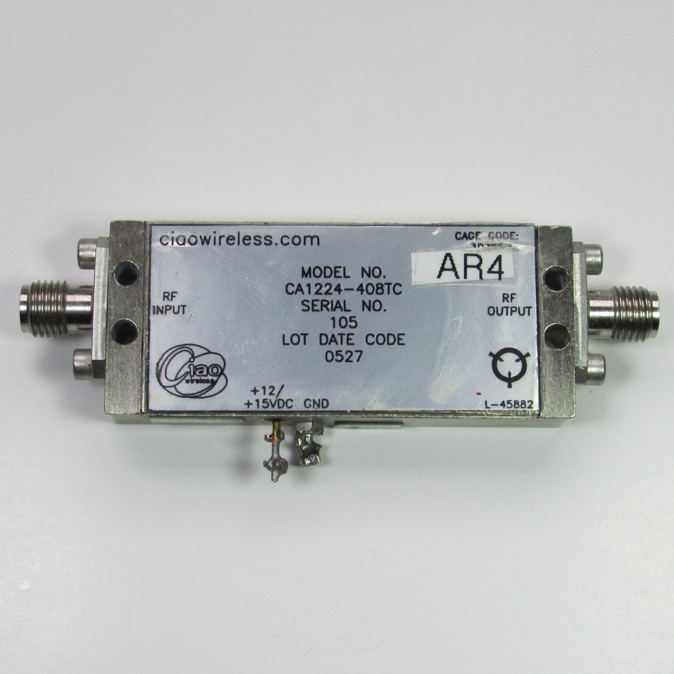 ciaowireless CA1224-408 12-24GHz 22dB 13dBm SMA microwave amplifier