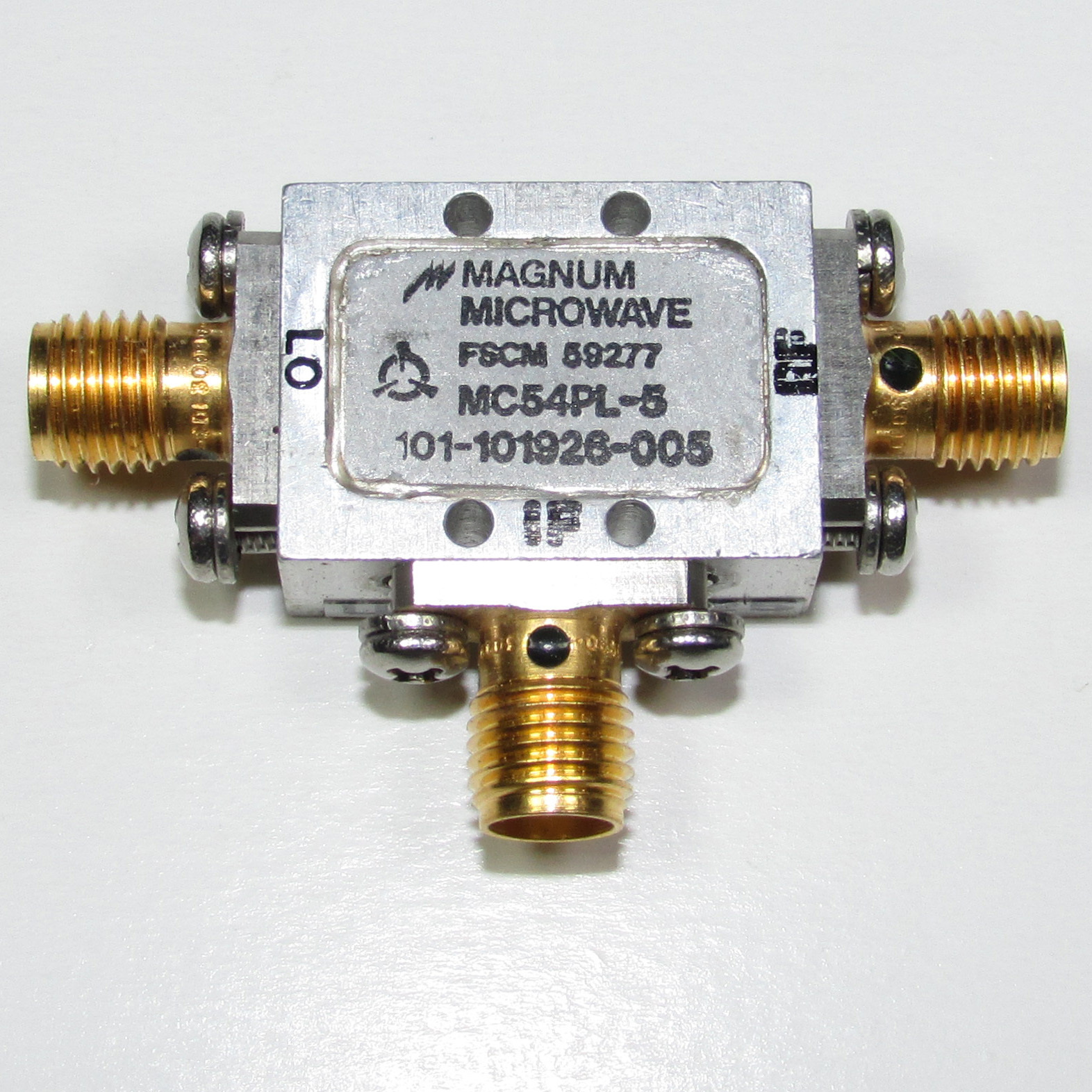 American MAGNUM MC54PL-5 3.5-12GHz SMA RF microwave coaxial double balance mixer