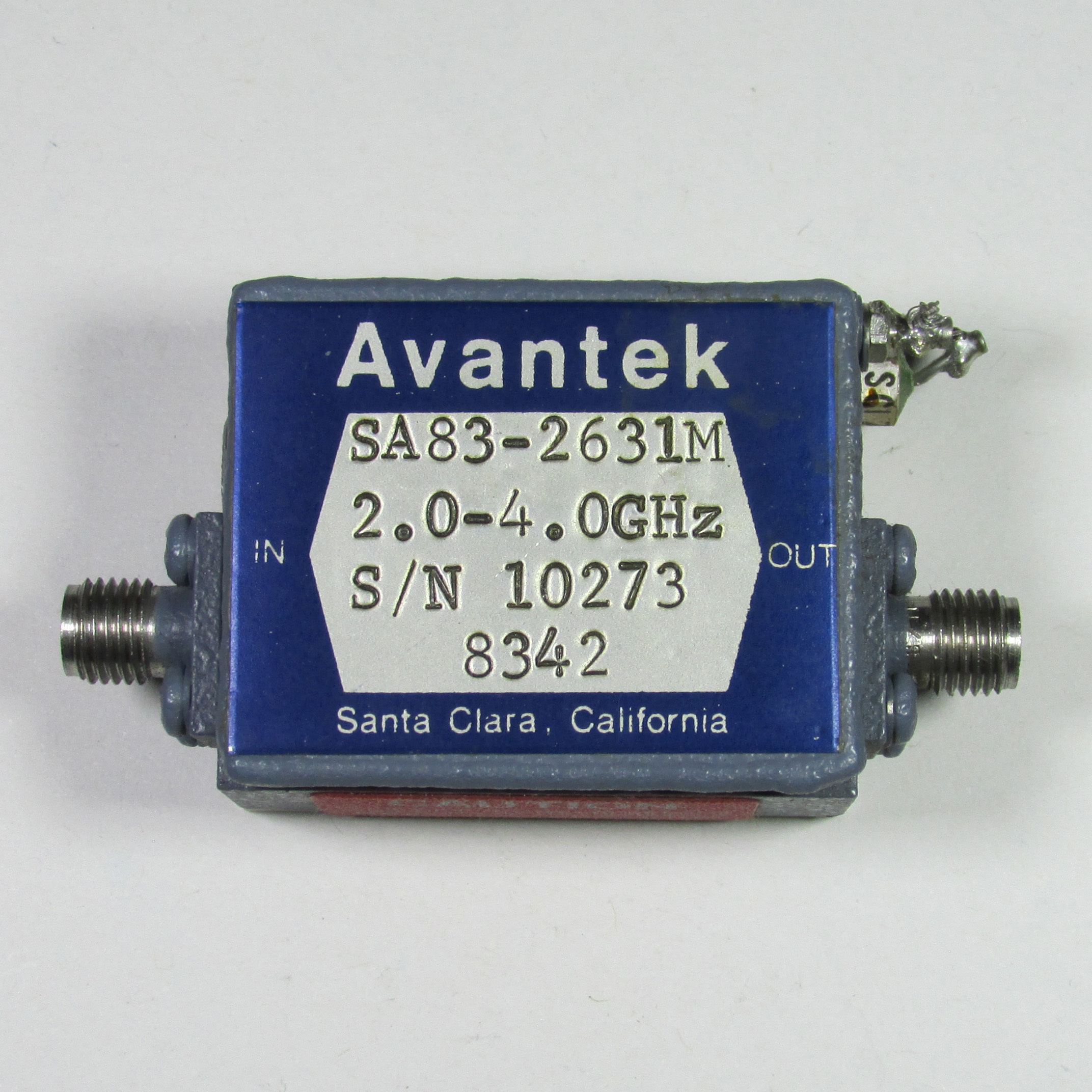 Avantek SA83-2631M 2-4GHz 27dB 23.5dBm SMA Low Noise Amplifier