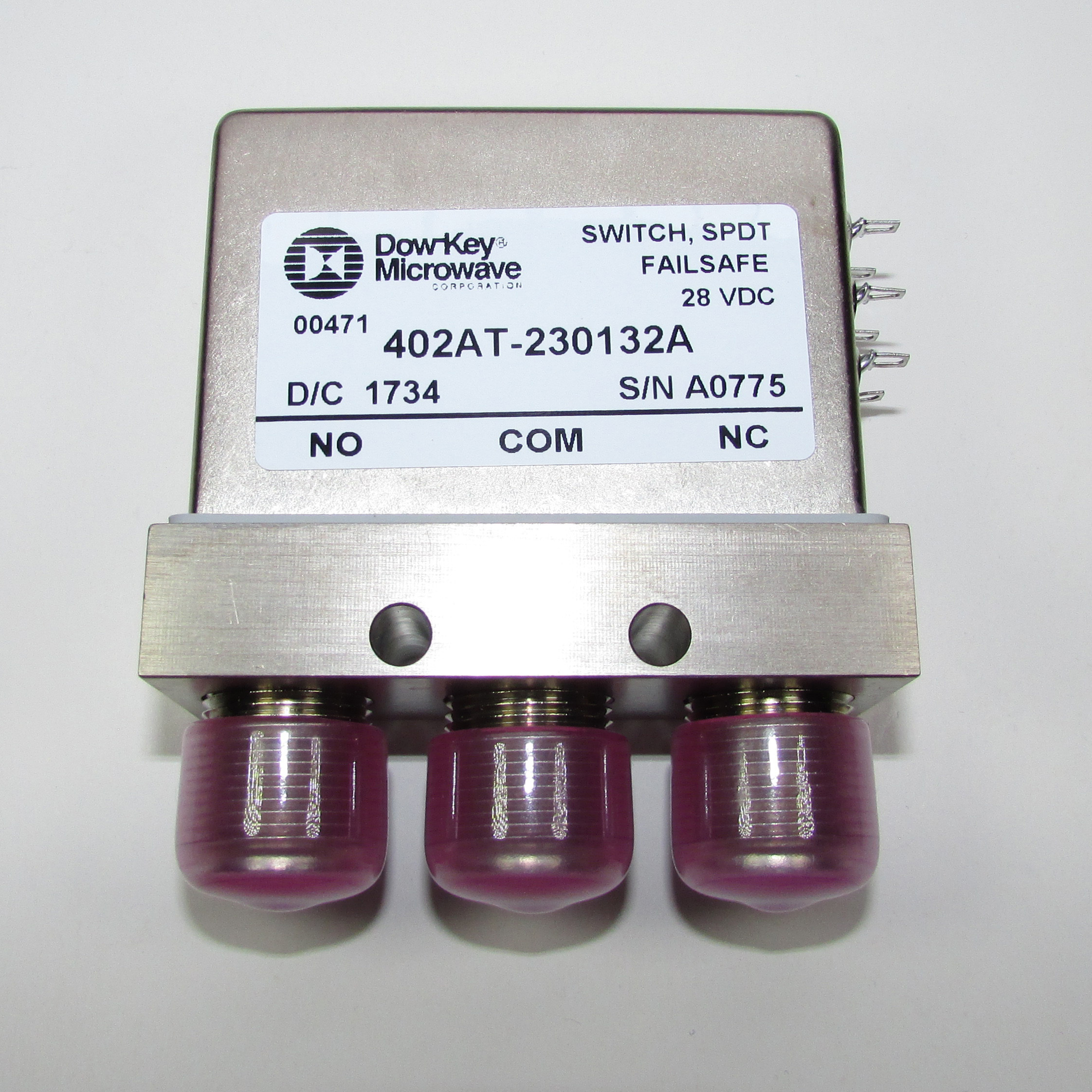 Dow-Key 402AT-230132A DC-12.4GHz N-type high-power RF single-pole double-throw switch