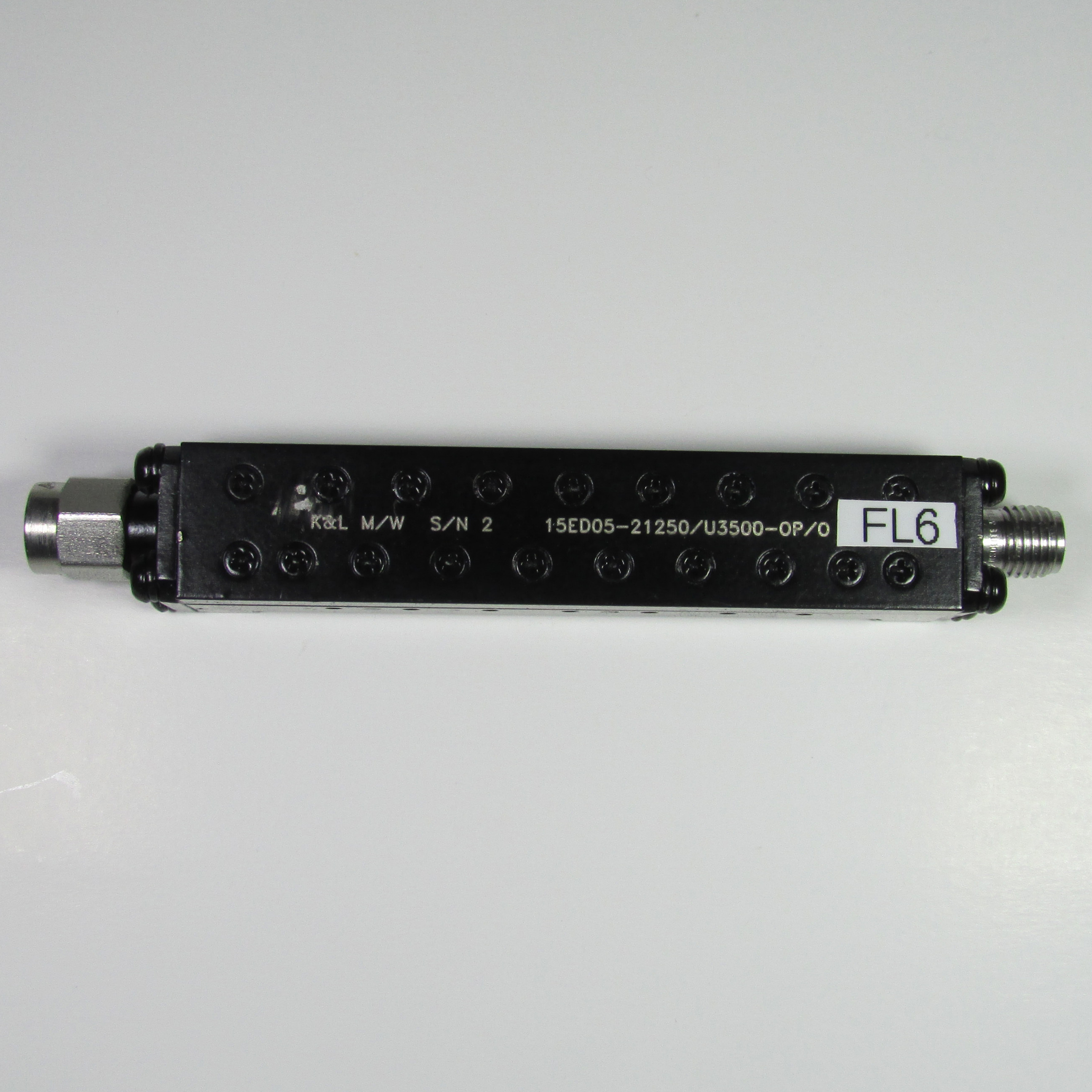 K & L 15ED05-21250 / U3500-OP / O 21.25GHz SMA microwave coaxial bandpass filter