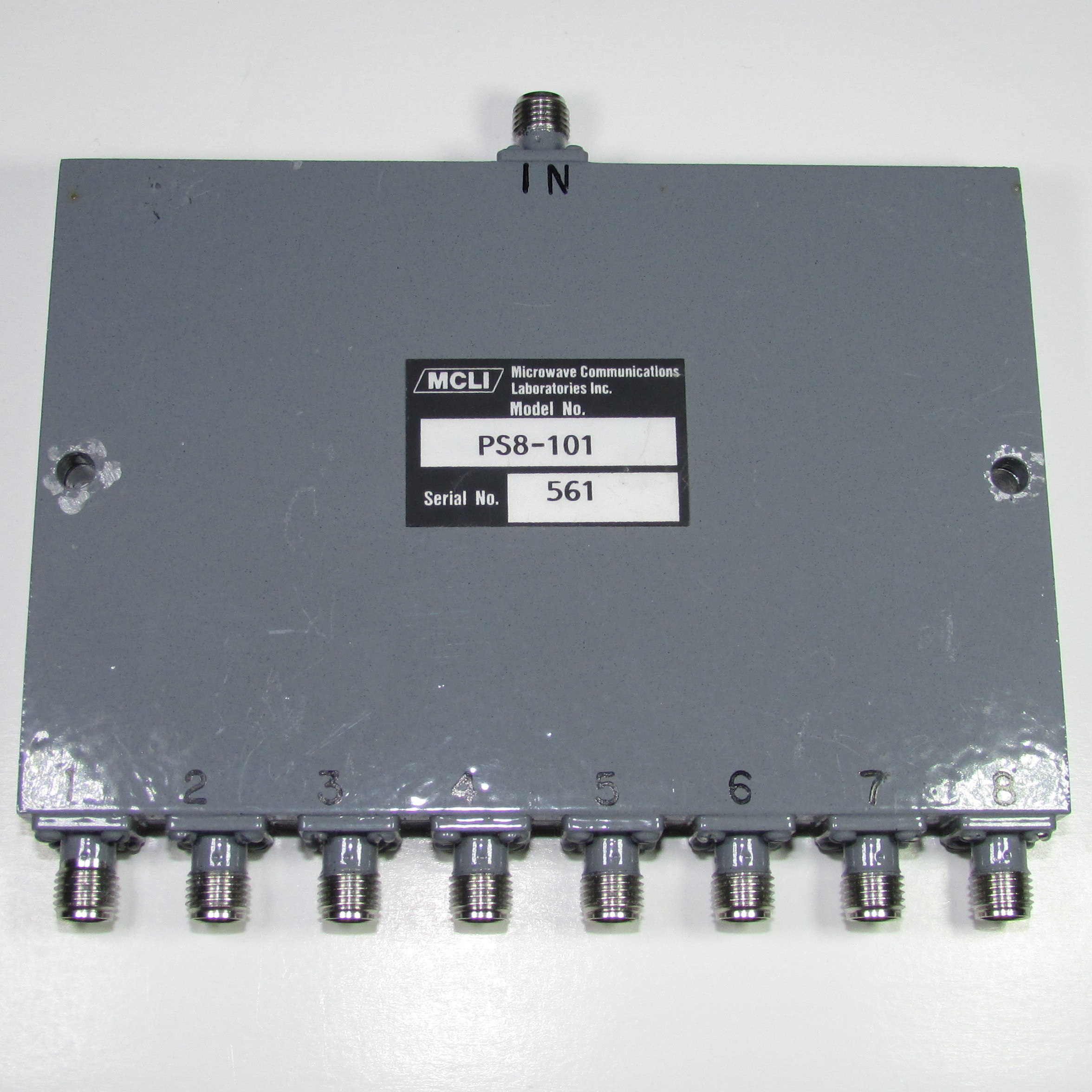 MCLI PS8-101 3-13GHz 20W SMA microwave coaxial one-minute eight-way power divider