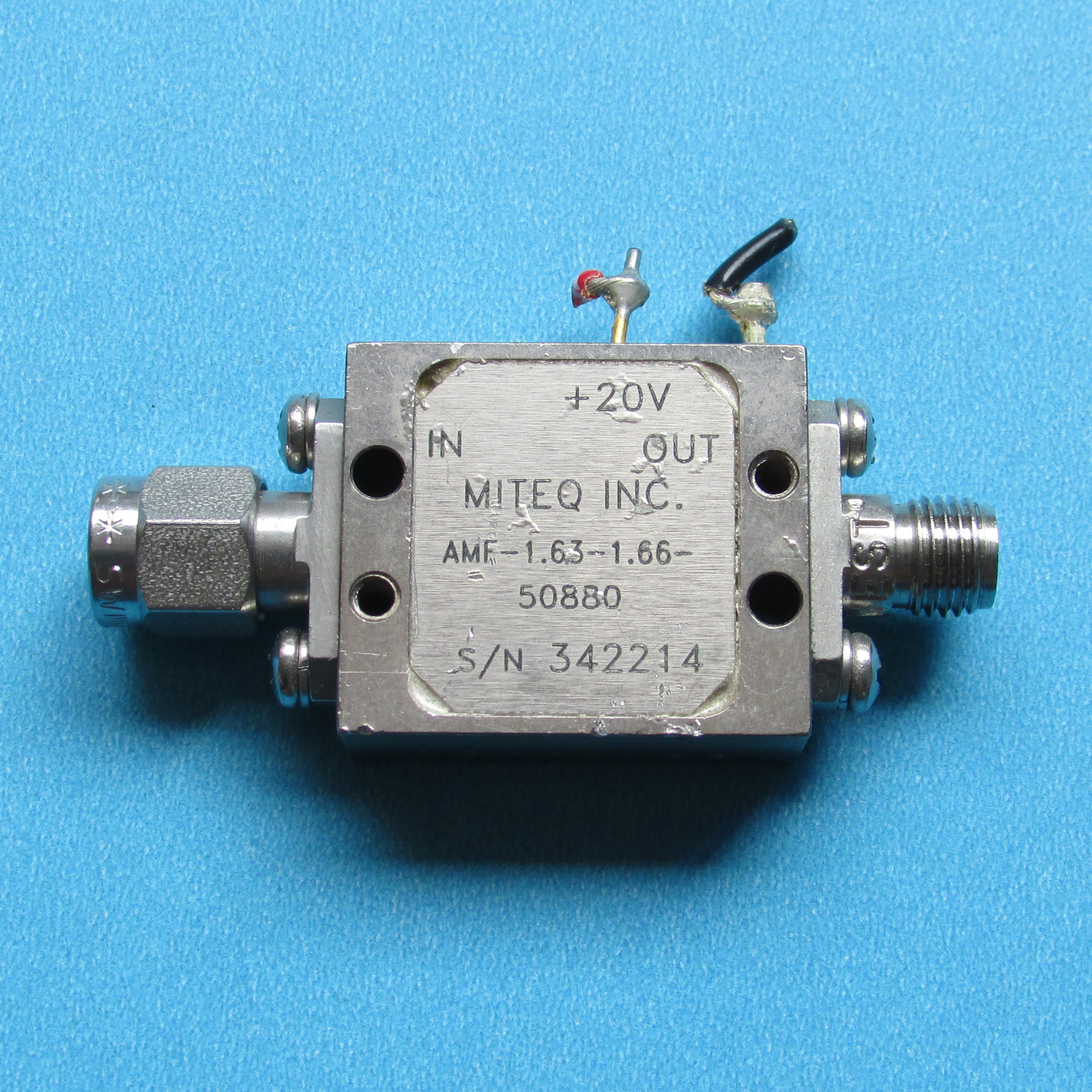 MITEQ AMF-1.63-1.65-50880 200-2500MHz 18dB SMA low noise amplifier