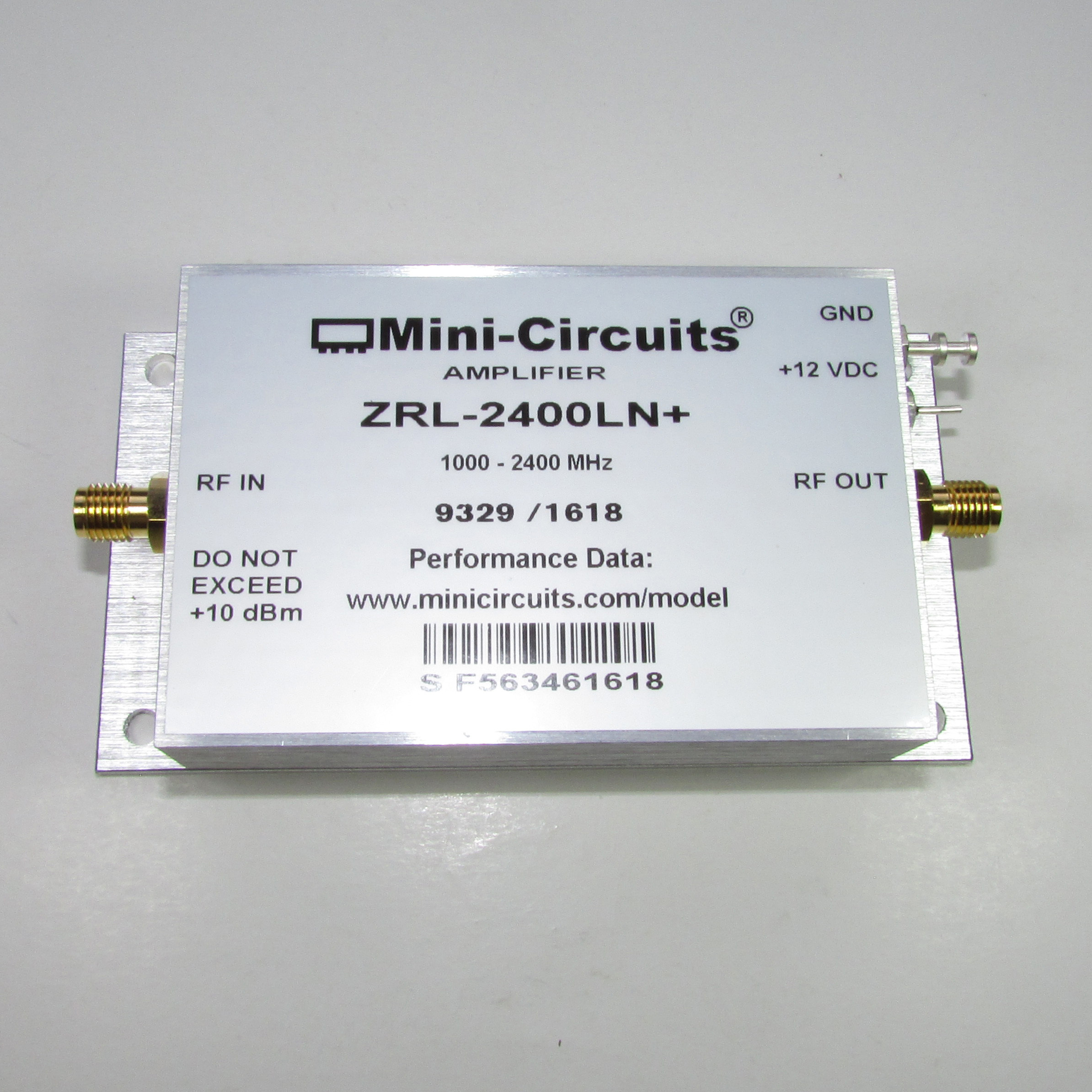 Mini-Circuits ZRL-2400LN + 1-2.4GHz 30dB Low Noise Amplifier / New