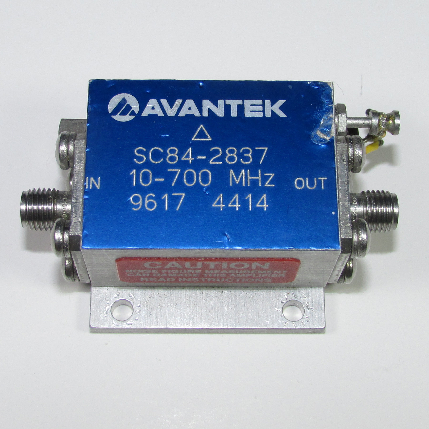 Avantek SC84-2837 10-700MHz 20dB SMA RF Preamplifier