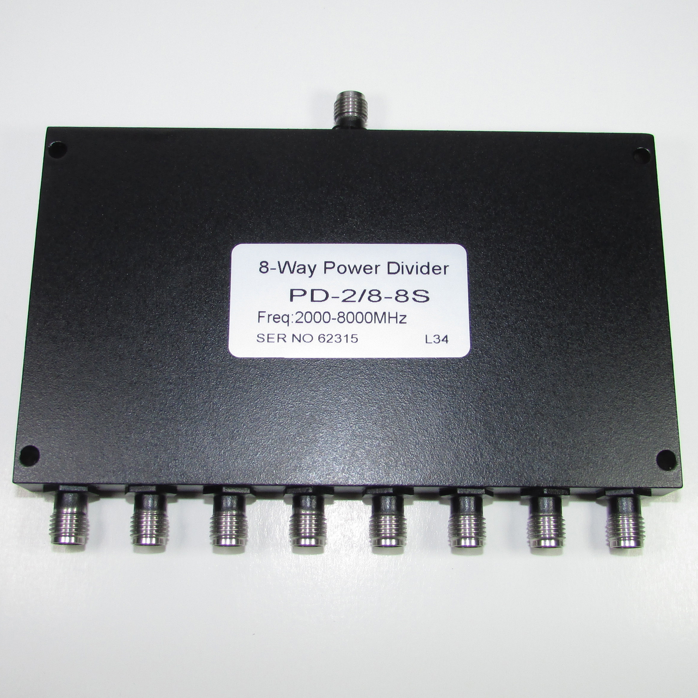 PD-2 / 8-8S 2-8GHz 30W SMA RF microwave RF one-eight broadband power divider / one year warranty