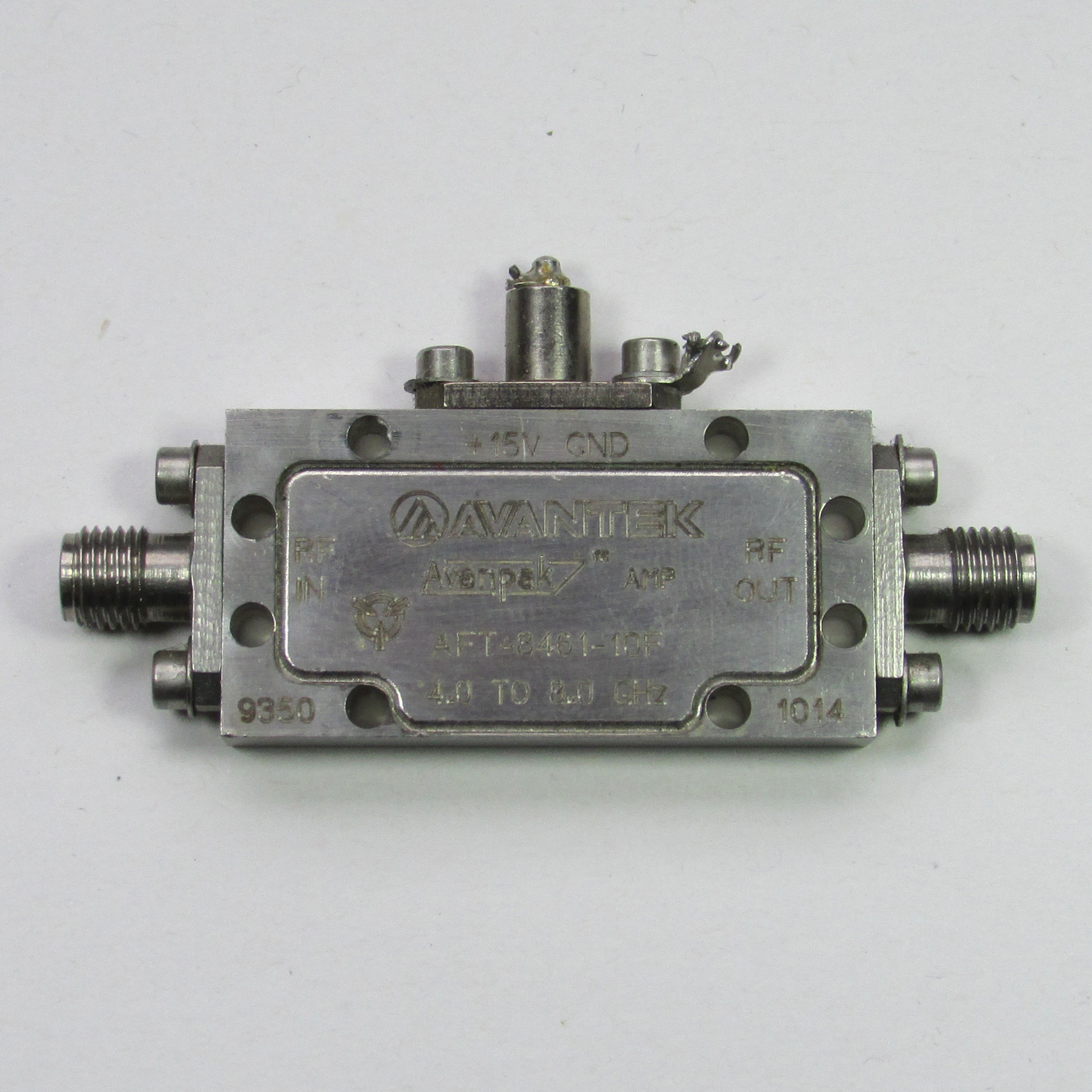 AVANTEK AFT-8461-10F 4-8GHz 6.5dB 20dBm SMA low noise amplifier