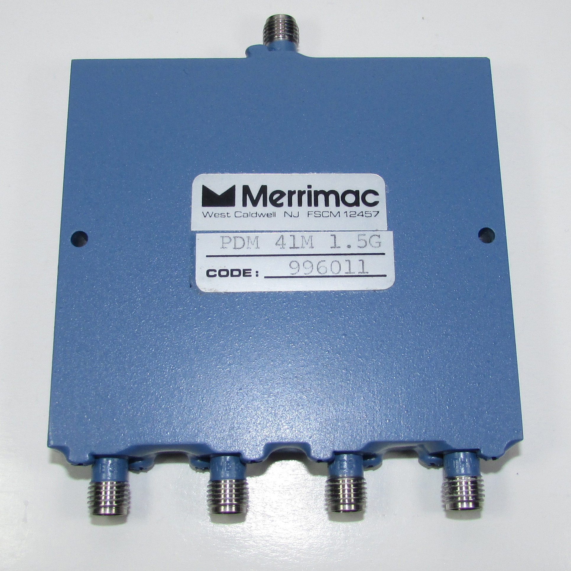 Merrimac PDM-41M-1.5G 1-2GHz SMA RF Microwave One Point Four Power Divider