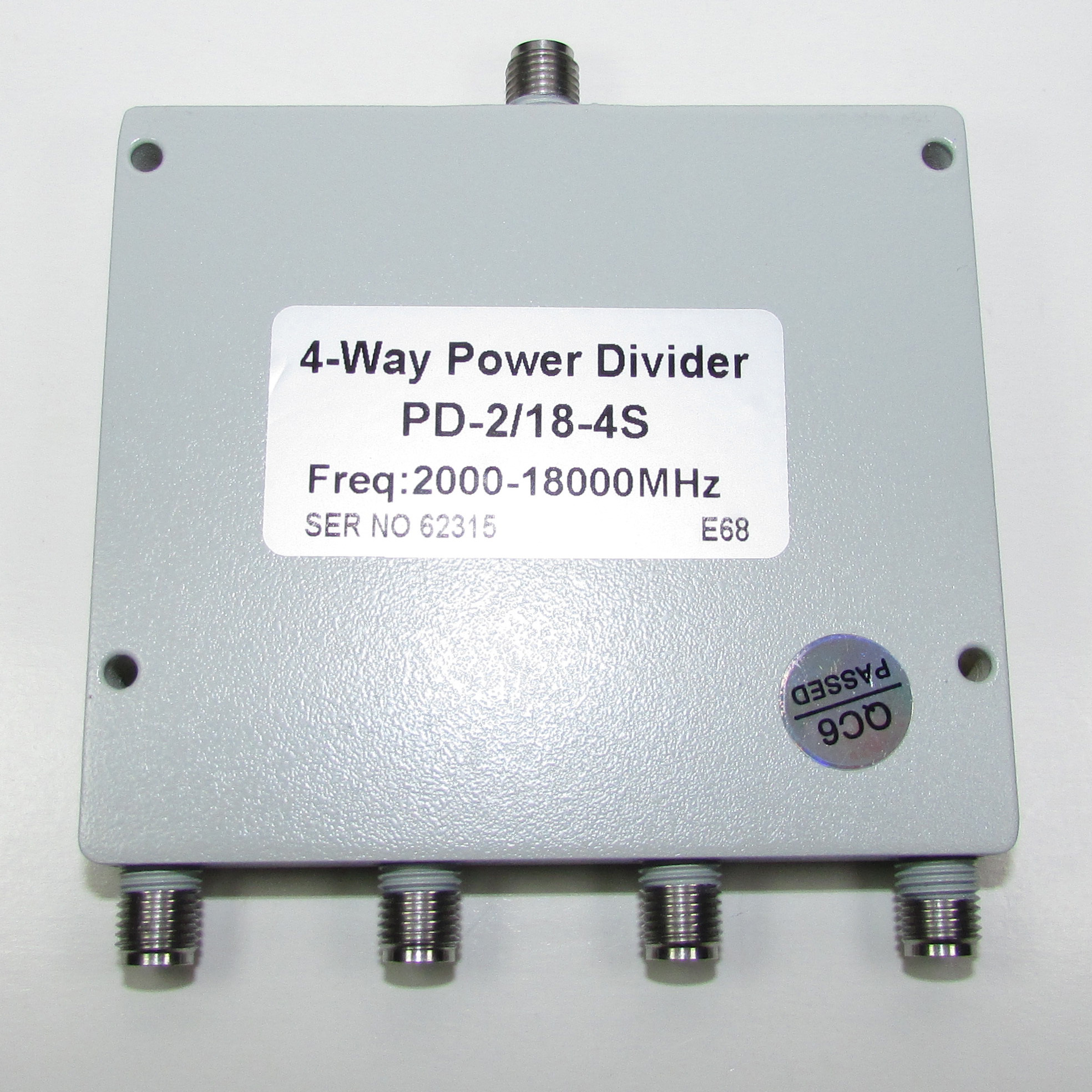 2-18GHz 20W SMA RF Microwave RF One Point Four Broadband Power Divider / One Year Warranty
