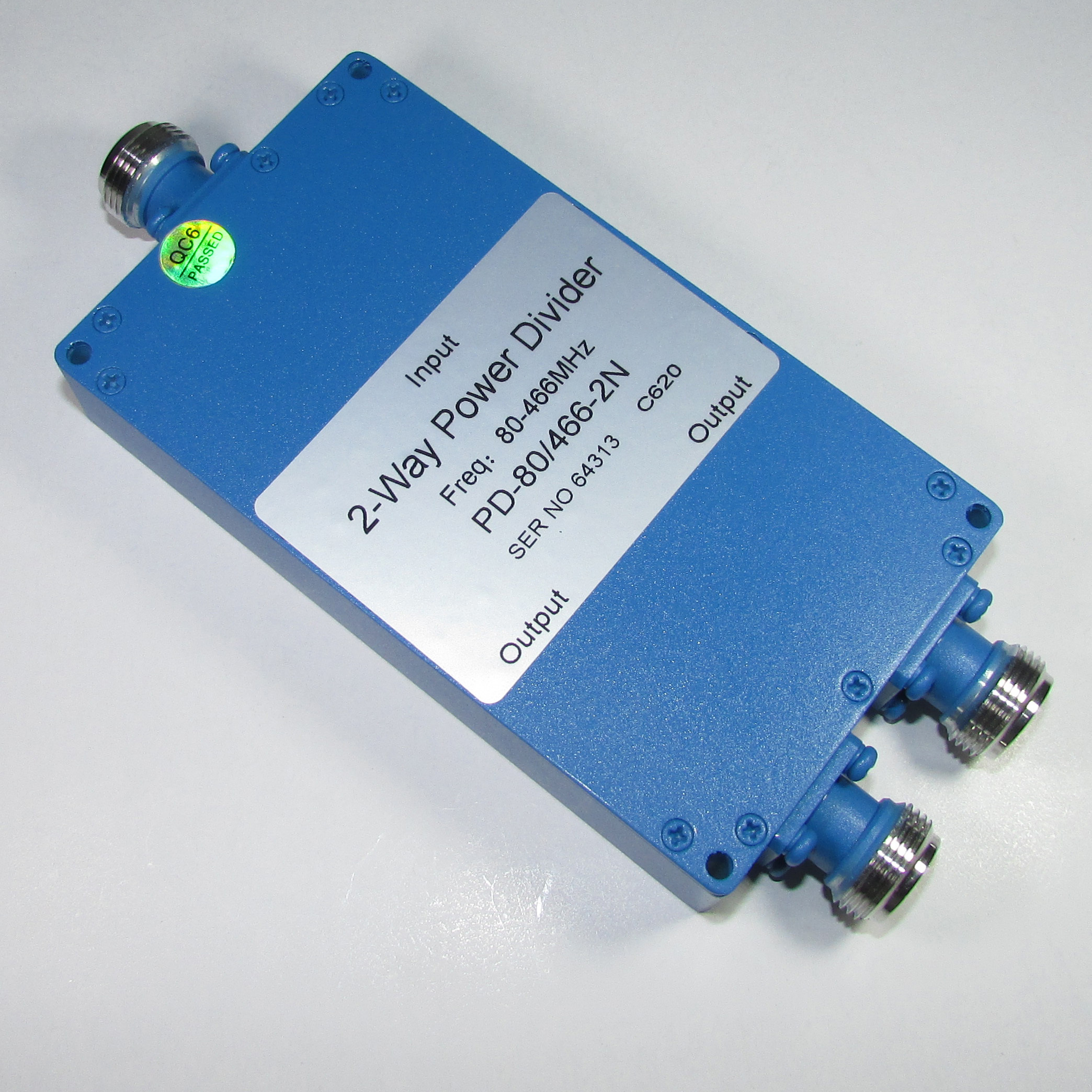 PD-80 / 466-2N 80-466MHz 30W N-type radio frequency one point two power divider / brand new / one year warranty