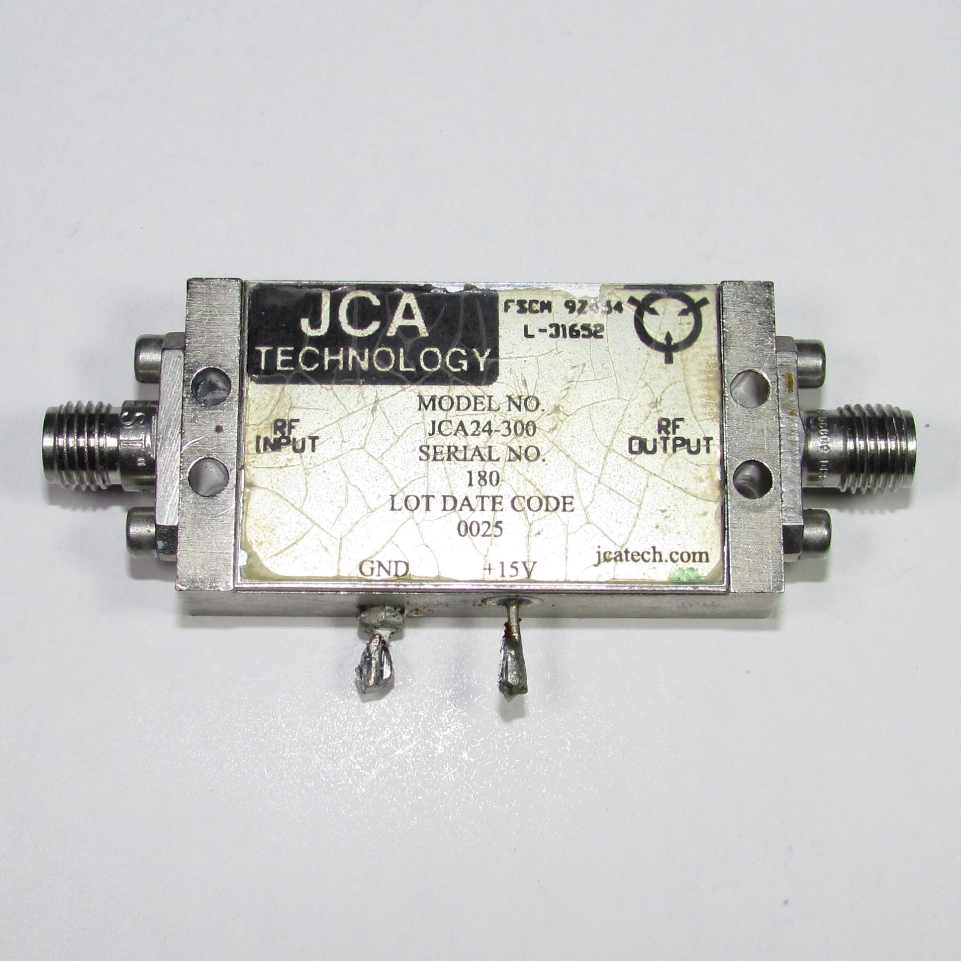 United States JCA JCA24-300 2-4GHz 32dB 10dBm SMA microwave low noise amplifier / LNA