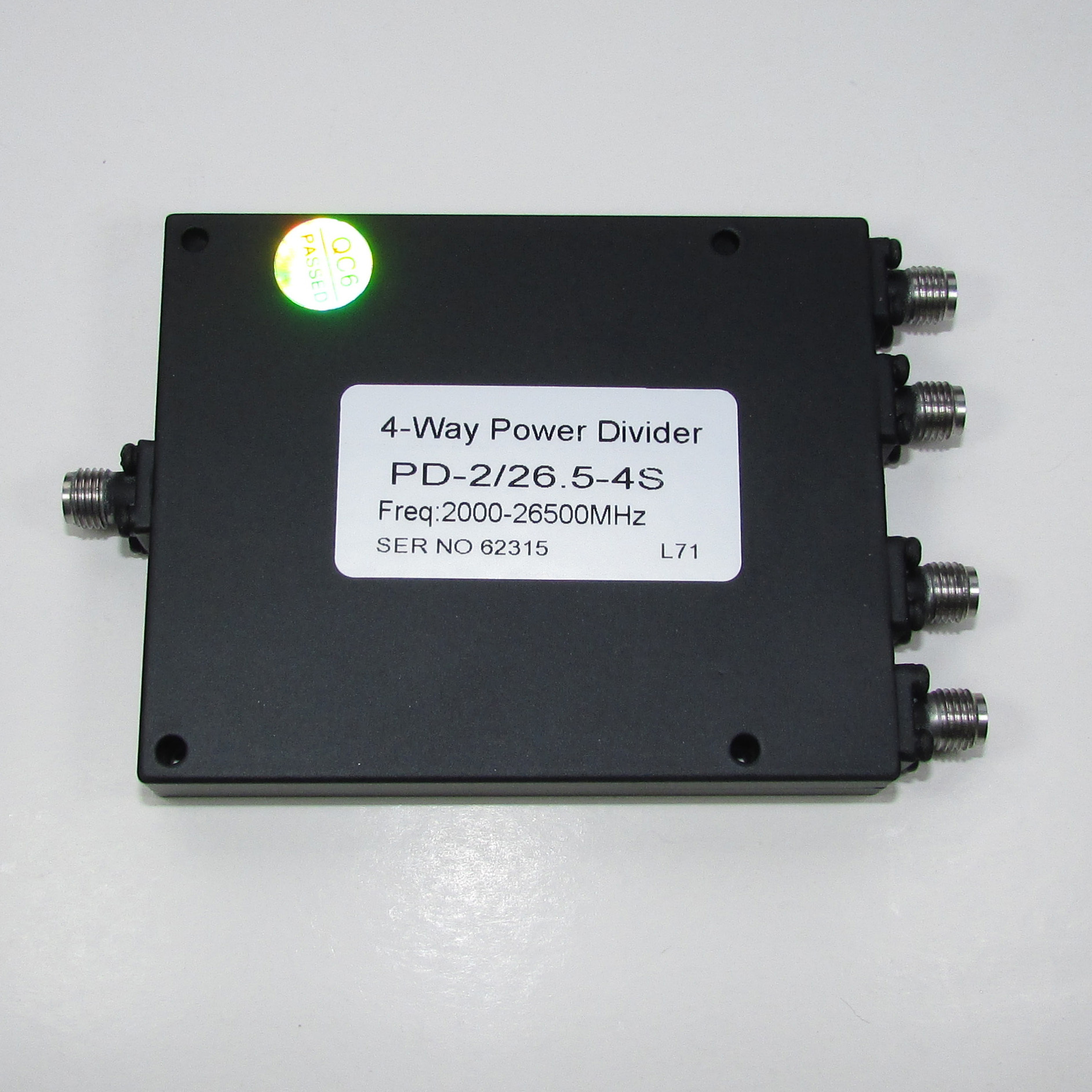 PD-2 / 26.5-4S 2-26.5GHz 20W RF Microwave One Point Four Broadband Power Divider / One Year Warranty