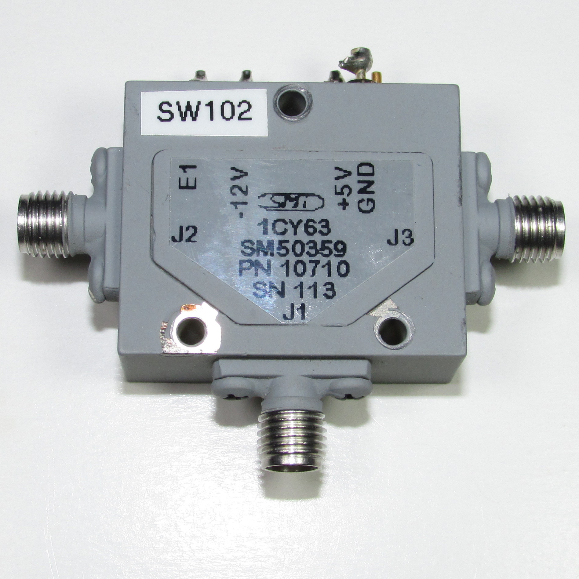 US SMI SM50359 0.2-20GHz SMA RF Microwave SPDT Coaxial Switch / PIN