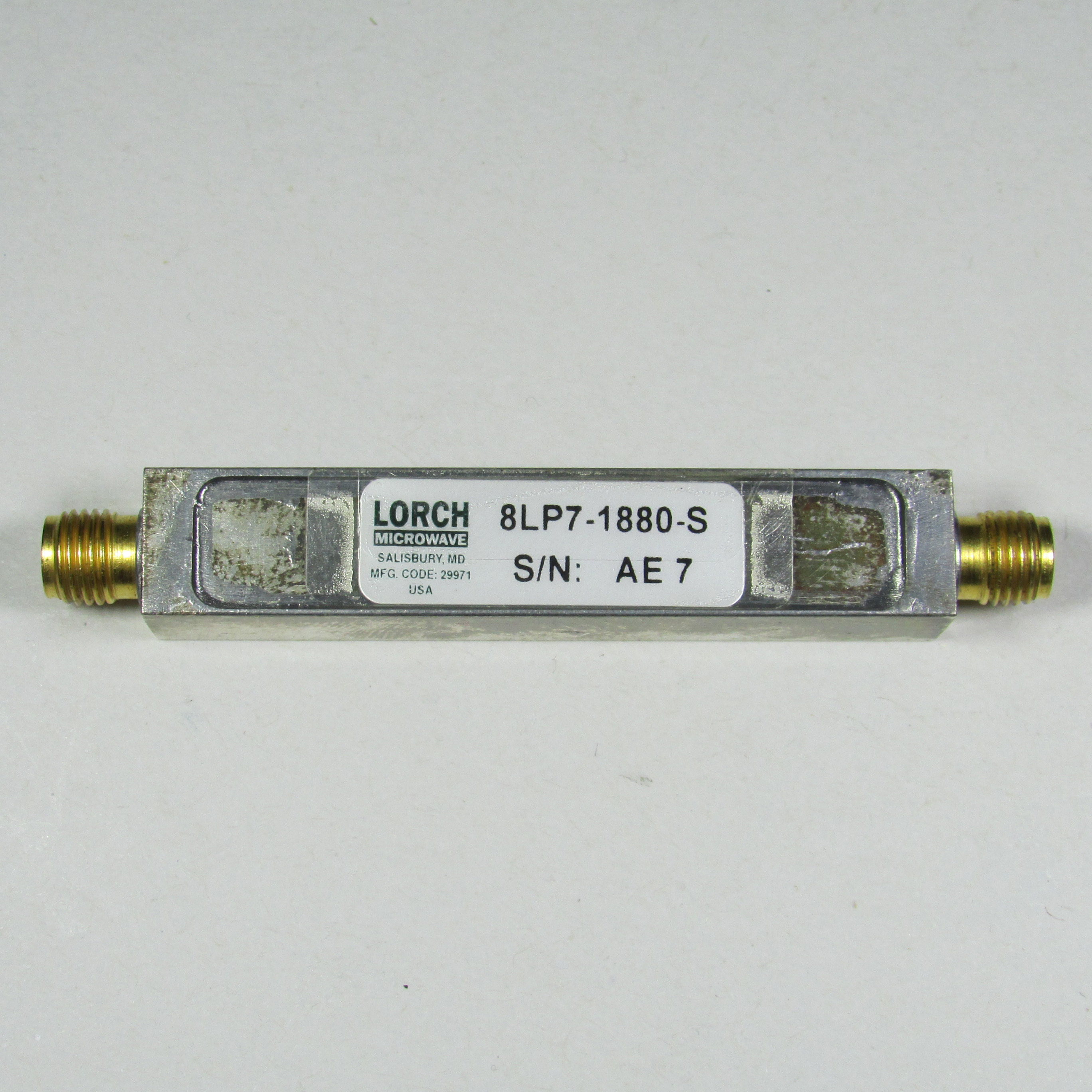 LORCH 8LP7-1880-S 1880MHz SMA Low Pass Filter