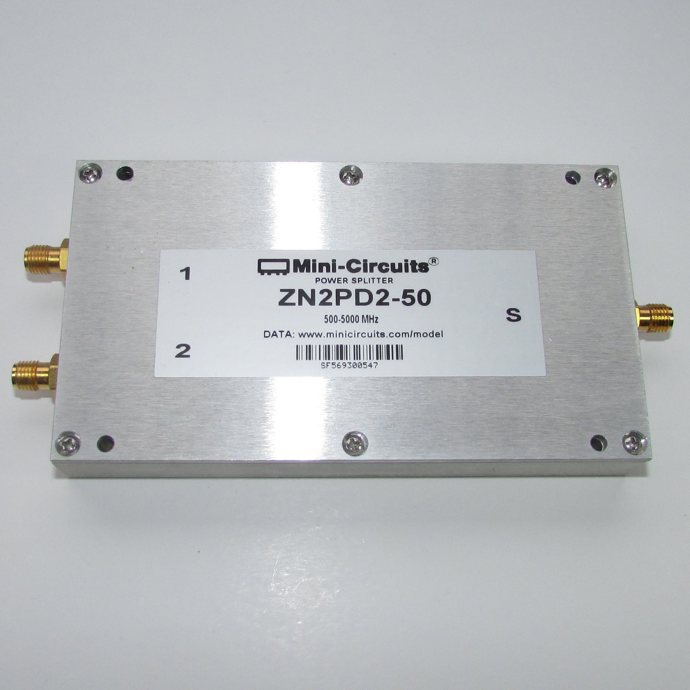 Mini-Circuits ZN2PD2-50 0.5-5GHz SMA RF microwave coaxial one minute two power divider