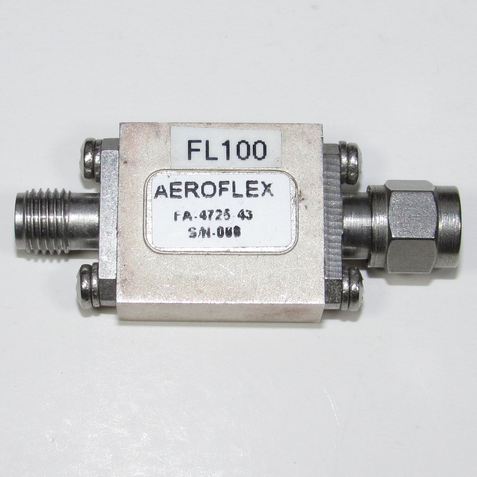 AEROFLEX FA-4725-43 DC-7GHz SMA microwave coaxial low-pass filter