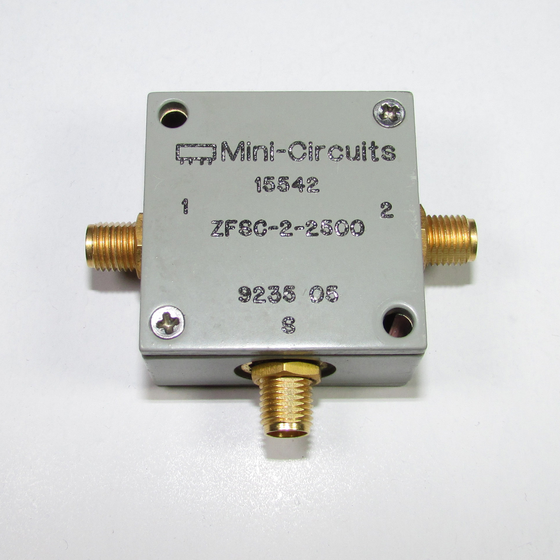 Mini-Circuits ZFSC-2-2500 10-2500MHz SMA RF coaxial one minute two power divider
