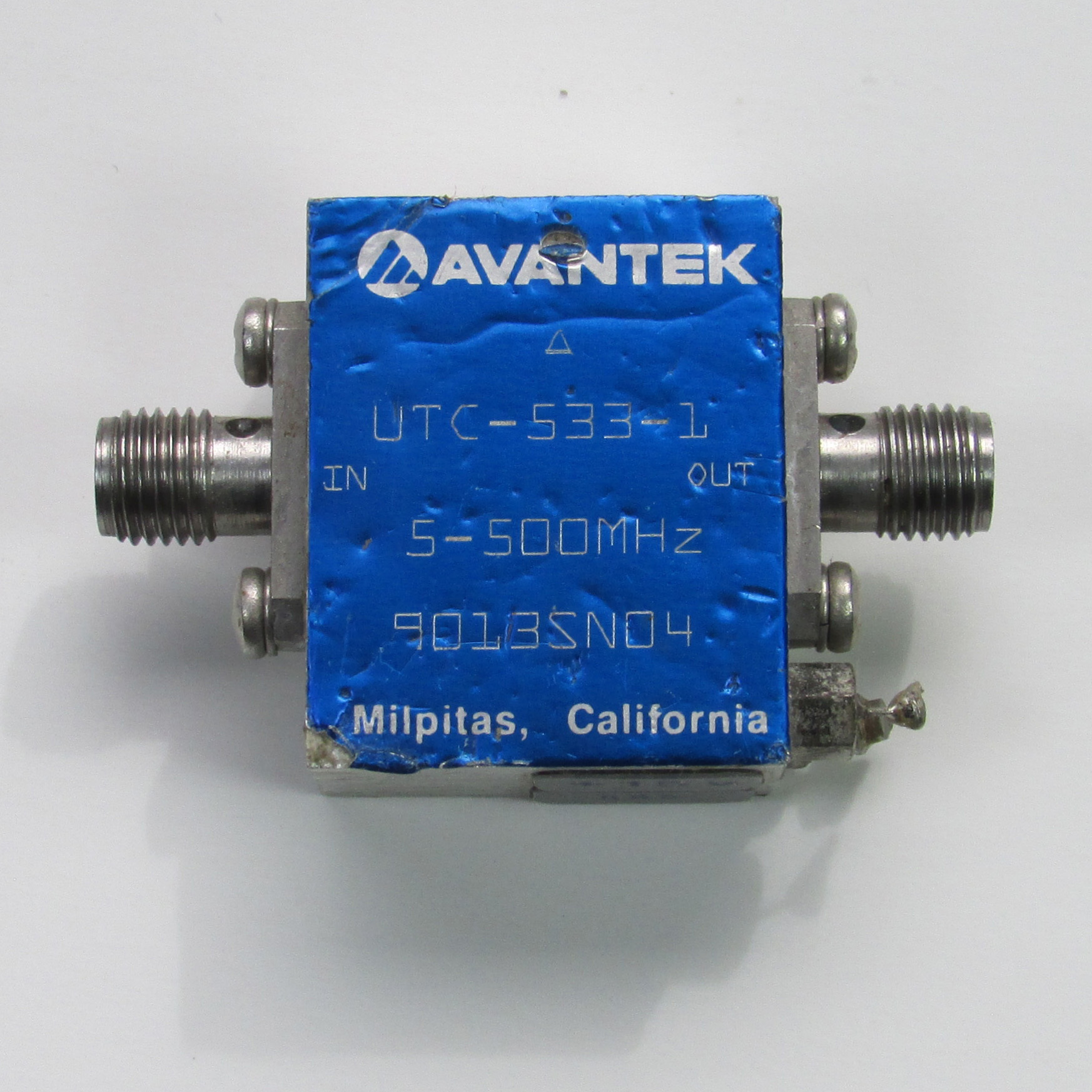 Avantek UTC-533 5-500MHz 17dB 17dBm 15V SMA RF Amplifier