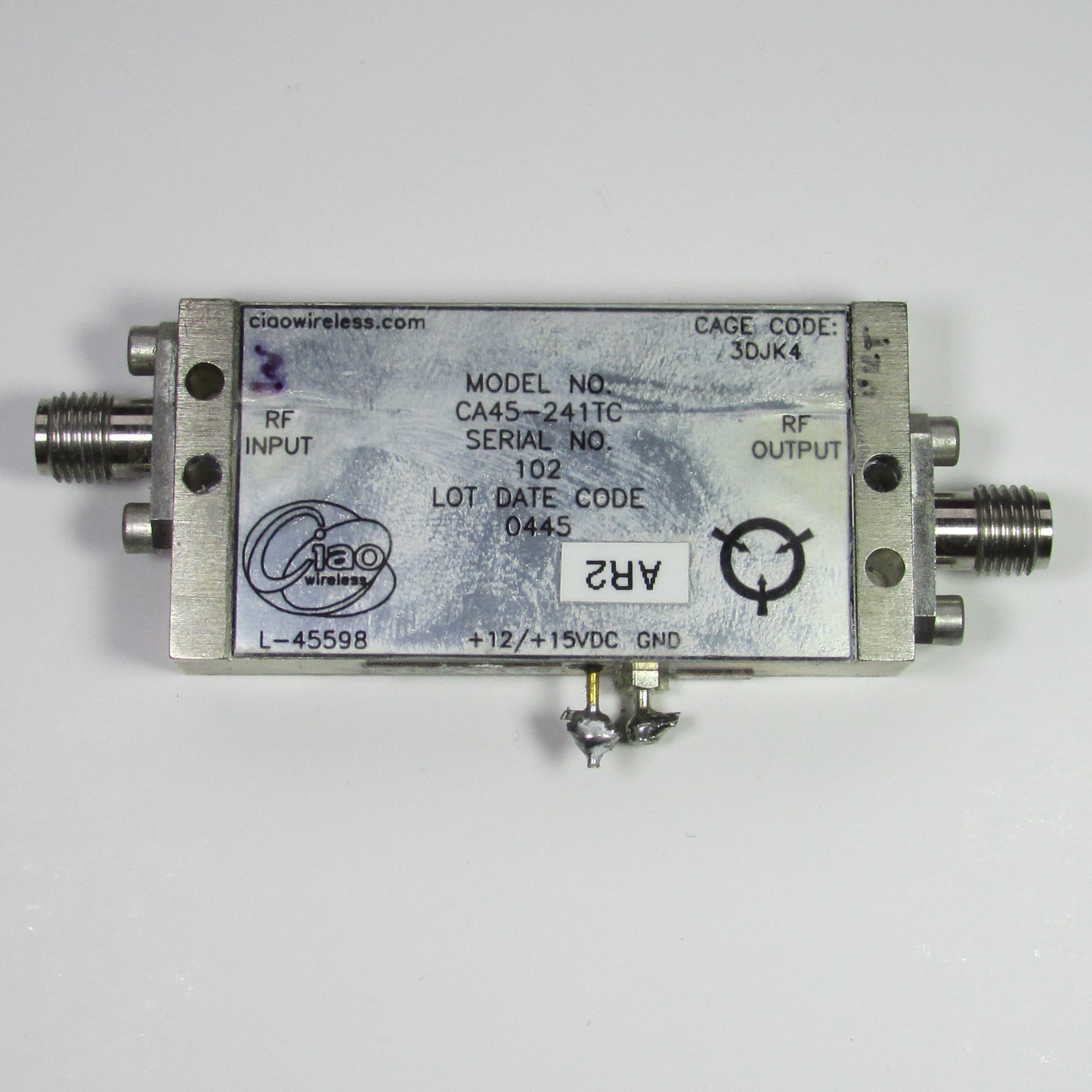 United States ciaowireless CA45-241TC 3.5-7GHz 25dB 23dBm microwave amplifier